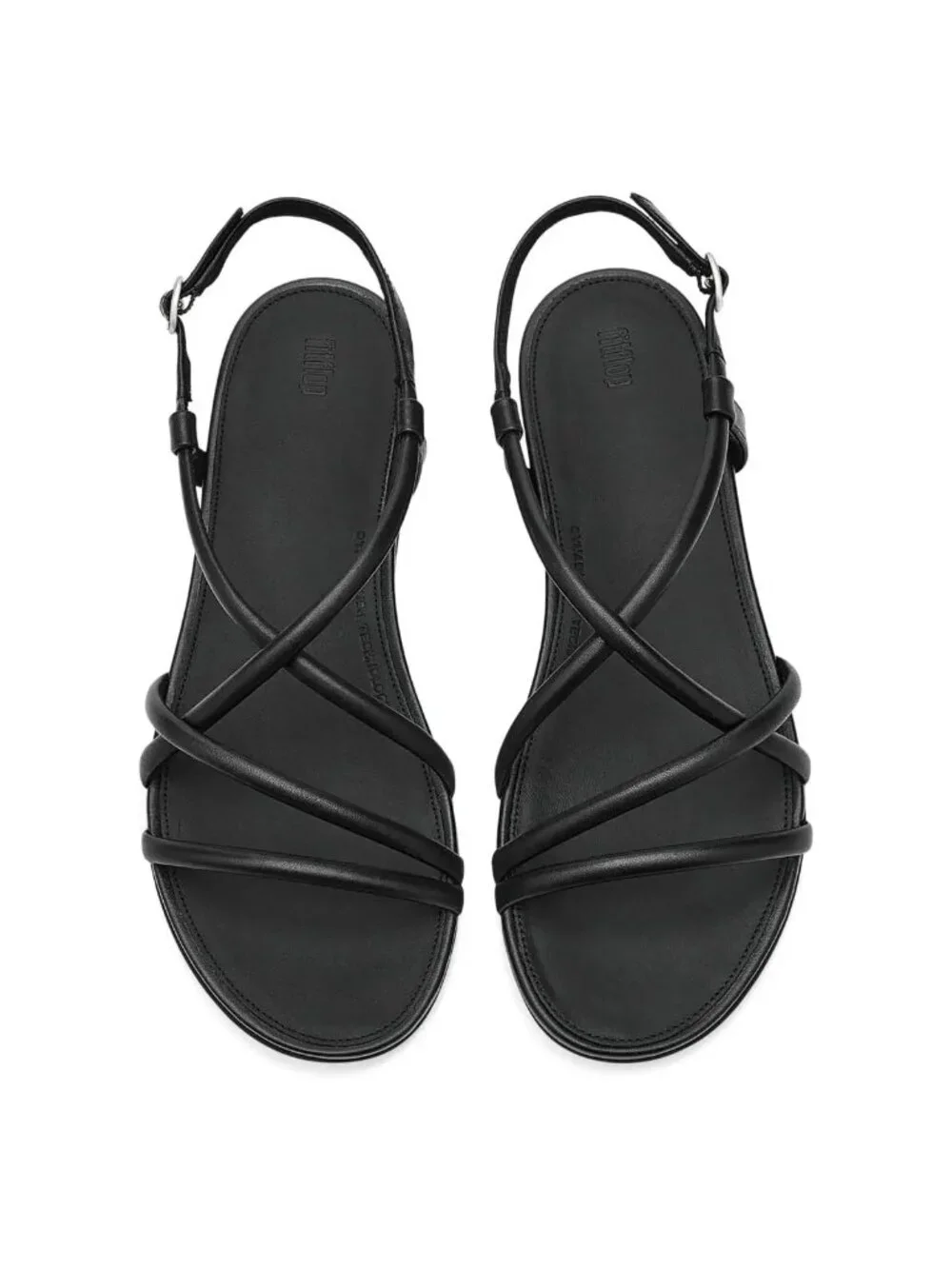 NWT FitFlop Gracie Leather Strappy Back-Strap Sandals